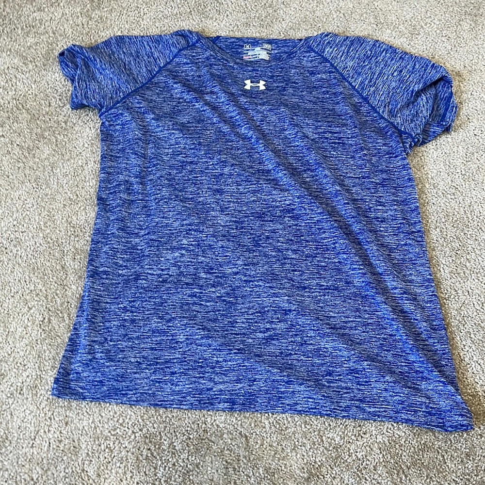 blue under armour tshirt